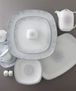سرویس چینی 98پارچه کامل آدلین 9 سرویس چینی زرین 98پارچه آدلین توسی