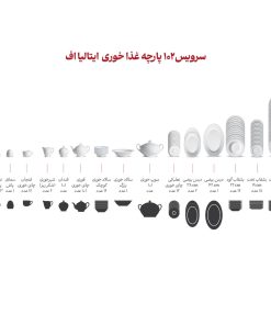 سرویس چینی ۱۰۲ پارچه سنت پترزبورگ (چینی زرین) 8 سرویس چینی ۱۰۲ پارچه سنت پترزبورگ (چینی زرین) - Image 4