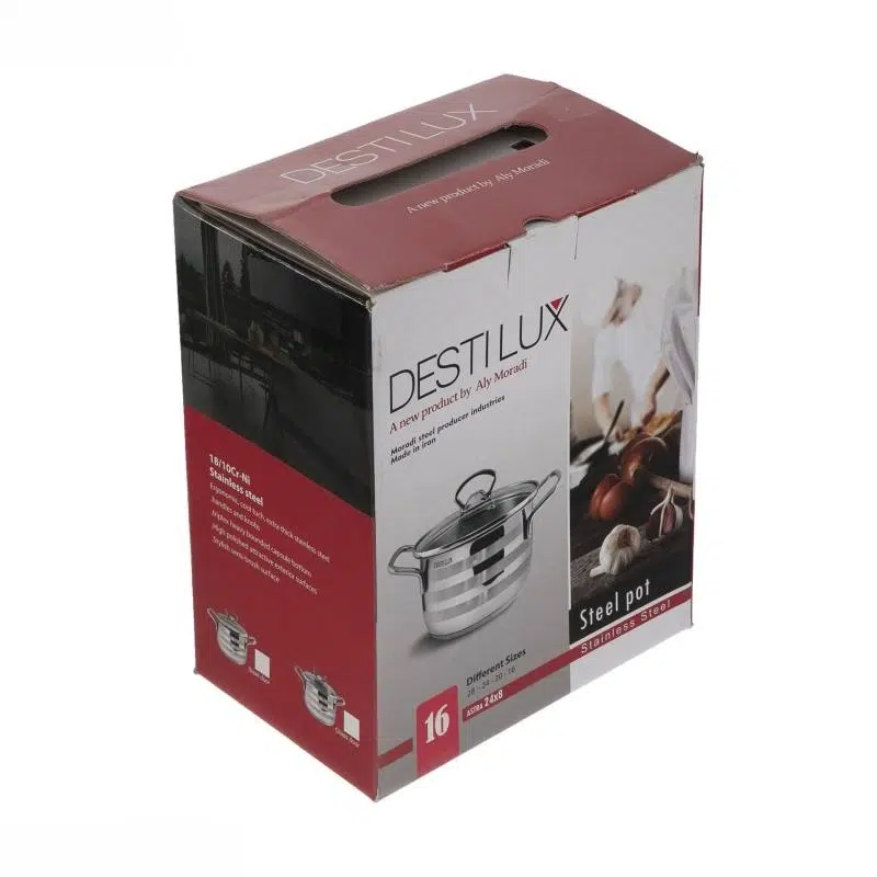 قابلمه استیل دستی لوکس سایز ۱6 destylux 3 قابلمه استیل دستی لوکس سایز ۱6 destylux - Image 3