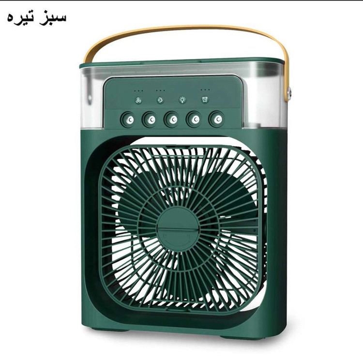 پنکه رومیزی مه پاش USB مدل 10W با تایمر و تنظیم سرعت خنککننده رومیزی 4 پنکه رومیزی مه پاش USB مدل 10W با تایمر و تنظیم سرعت خنککننده رومیزی - Image 4