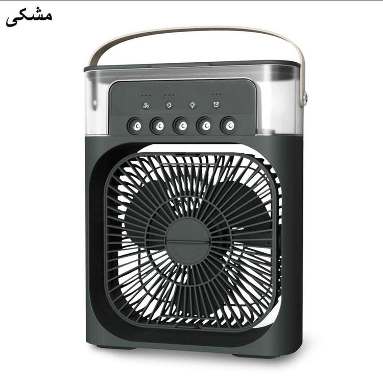 پنکه رومیزی مه پاش USB مدل 10W با تایمر و تنظیم سرعت خنککننده رومیزی 5 پنکه رومیزی مه پاش USB مدل 10W با تایمر و تنظیم سرعت خنککننده رومیزی - Image 5