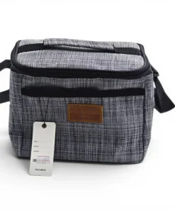 ساک نگهدارنده غذا Pull&Bear برزنتی خاکستری مناسب حمل غذا و نوشیدنی در سفر و پیکنیک